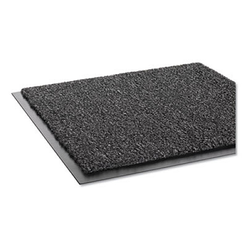 Crown Rely-On Olefin Indoor Wiper Mat, Rectangular, Charcoal Gray Cut Pile Surface, 36" x 48" (GS0034CH)