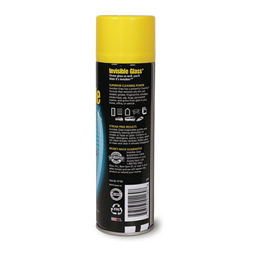 Invisible Glass Premium Glass Cleaner, 19 oz Aerosol Spray, 6/Carton (91166)