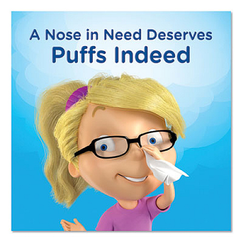 Puffs Ultra Soft Facial Tissue, 2-Ply, White, 56 Sheets/Box, 4 Boxes/Pack (35295PK)