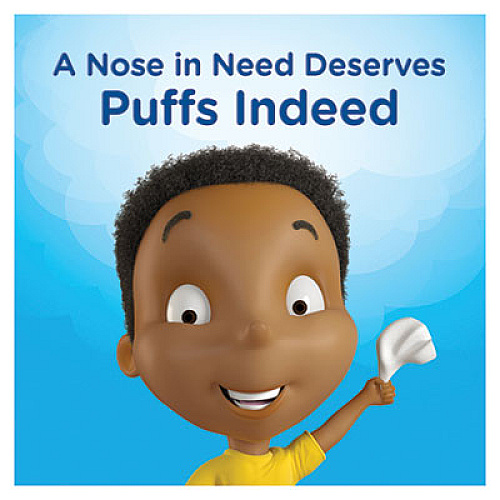 Puffs White Facial Tissue, 2-Ply, 180 Sheets/Box (87611BX)