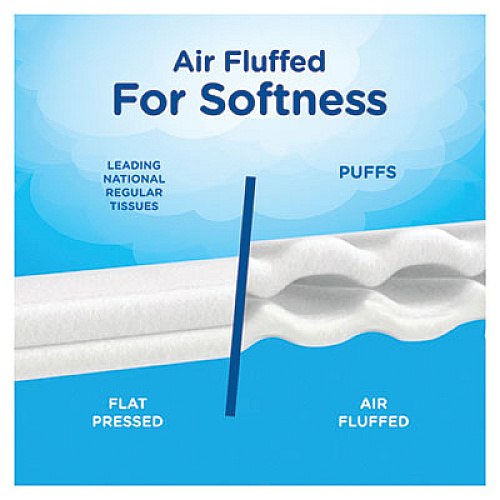 Puffs PLUS LOTION FACIAL TISSUE, WHITE, 2-PLY, 116 SHEETS/BOX, 3 BOXES/PACK (82086)