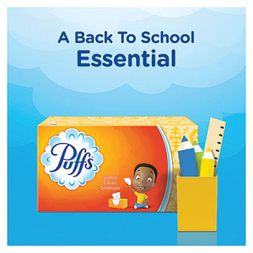 Puffs White Facial Tissue, 2-Ply, 180 Sheets/Box (87611BX)