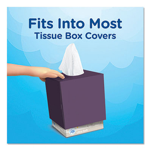 Puffs Plus Lotion Facial Tissue, 2-Ply, White, 56 Sheets/Box, 24 Boxes/Carton (34899CT)