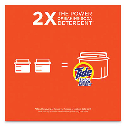 Tide Simply Clean and Fresh Laundry Detergent, Refreshing Breeze, 64 Loads, 92 oz Bottle (44206EA)