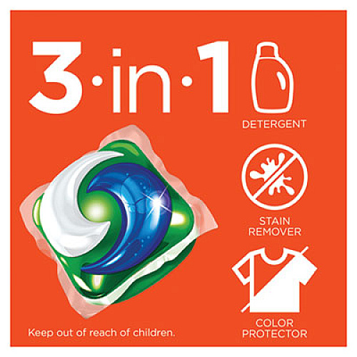 Tide Pods, Laundry Detergent, Clean Breeze, 35/Pack (93126EA)
