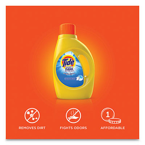 Tide Simply Clean and Fresh Laundry Detergent, Refreshing Breeze, 64 Loads, 92 oz Bottle (44206EA)