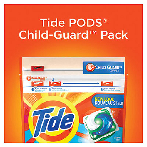 Tide Pods, Laundry Detergent, Clean Breeze, 35/Pack (93126EA)