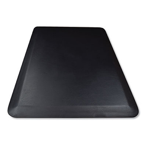 deflecto Anti-Fatigue Mat, Rectangular, Black Smooth Surface, 36" x 24" (AFP2436)