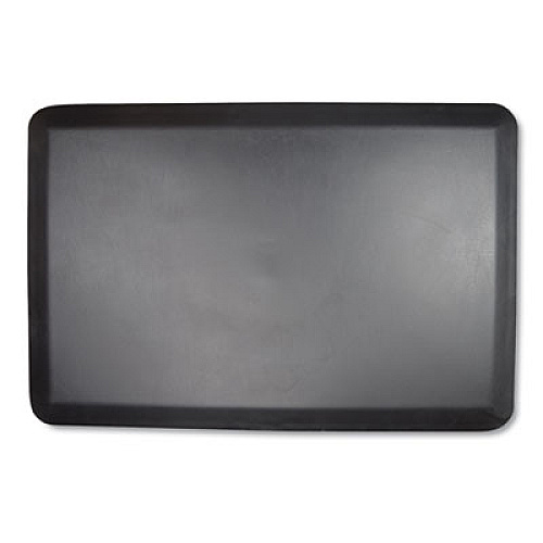 deflecto Anti-Fatigue Mat, Rectangular, Black Smooth Surface, 36" x 24" (AFP2436)