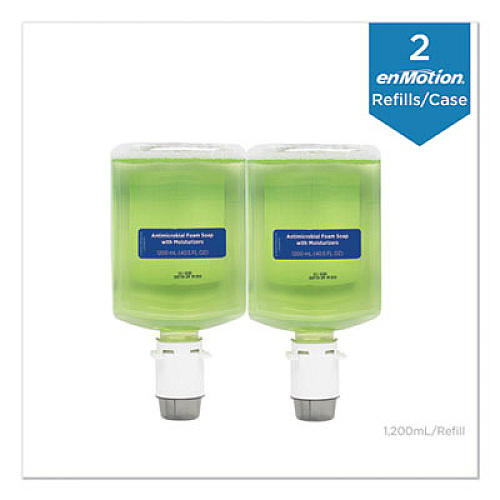 Georgia Pacific Professional GP enMotion Automated Touchless Antimicrobial Foam Soap Refill, Tranquil Aloe Scent, 1,200 mL Bottle, 2/Carton (42819)