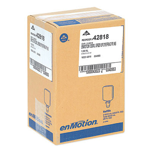 Georgia Pacific Professional GP enMotion Automated Touchless Antimicrobial Foam Soap Refill, Unscented, 1,200 mL, 2/Carton (42818)