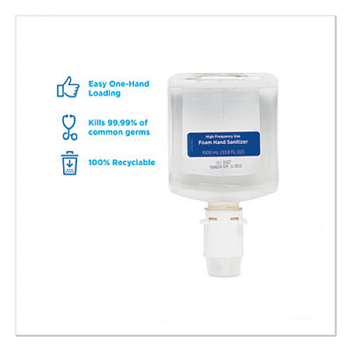 Georgia Pacific Professional GP enMotion High-Frequency-Use Foam Sanitizer Dispenser Refill, 1,000 mL, Fragrance-Free, 2/Carton (42336)