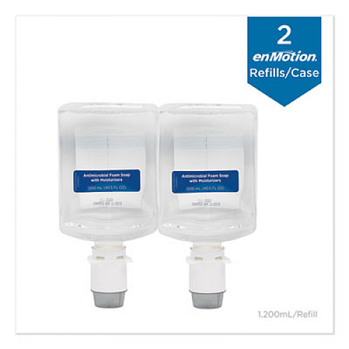 Georgia Pacific Professional GP enMotion Automated Touchless Antimicrobial Foam Soap Refill, Unscented, 1,200 mL, 2/Carton (42818)