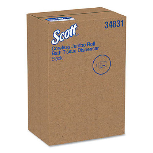 Scott Pro Coreless Jumbo Roll Tissue Dispenser, 14 1/10 x 5 4/5 x 10 2/5, Black (34831)
