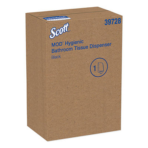 Scott Hygienic Bathroom Tissue Dispenser, 7 x 5.73 x 13.34, Black (39728)