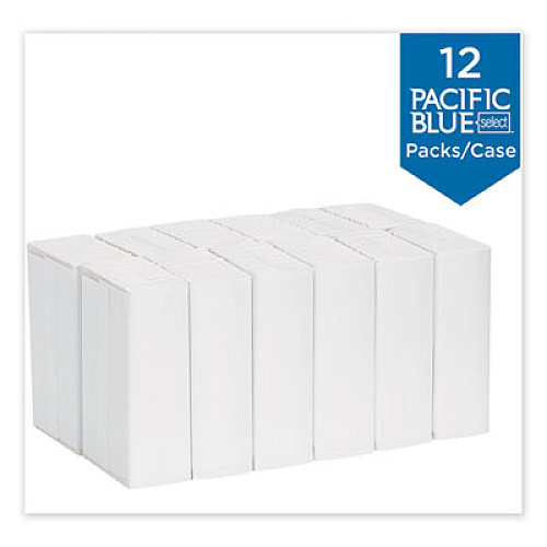 Georgia Pacific Professional Pacific Blue Select C-Fold Paper Towels, 2-Ply, 10.1 x 12.7, White, 120/Pack, 12 Packs/Carton (23000)