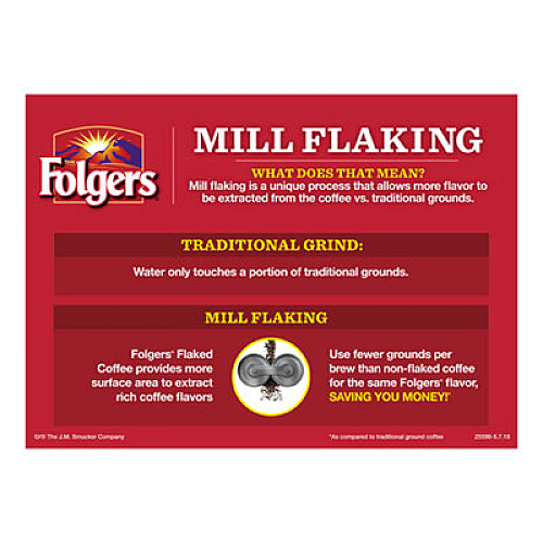 Folgers Coffee Premeasured Packs, Classic Roast, 1.05 oz Vacket Pack, 42/Carton (06931)