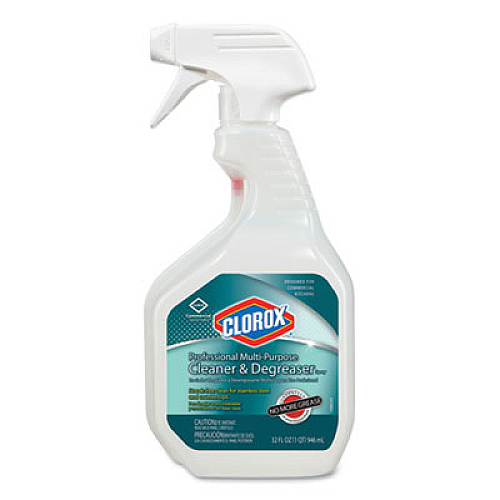 Clorox Professional Multi-Purpose Cleaner and Degreaser Spray, 32 oz Bottle, 9/Carton (30865CT)