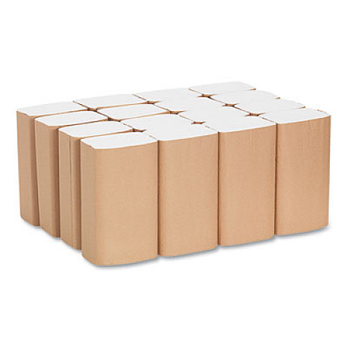 Georgia Pacific Professional Pacific Blue Basic S-Fold Paper Towels, 1-Ply, 10.25 x 9.25, White, 250/Pack, 16 Packs/Carton (20904)