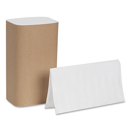 Georgia Pacific Professional Pacific Blue Basic S-Fold Paper Towels, 1-Ply, 10.25 x 9.25, White, 250/Pack, 16 Packs/Carton (20904)