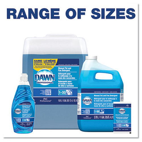 Dawn Professional Manual Pot/Pan Dish Detergent, Original Scent, 1.5 oz Packet, 120/Carton (01331)