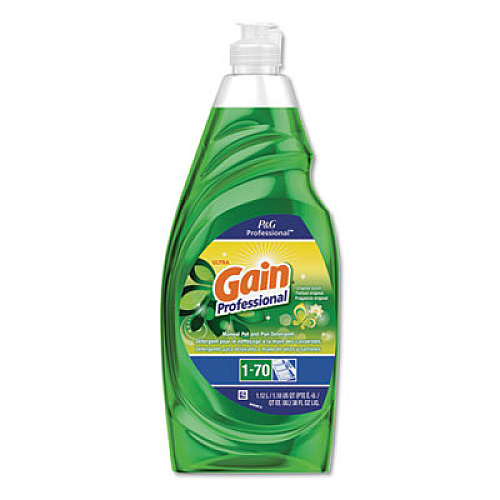 Professional Manual Pot and Pan Dish Detergent, Gain Original, 38 oz Bottle (70740CT)