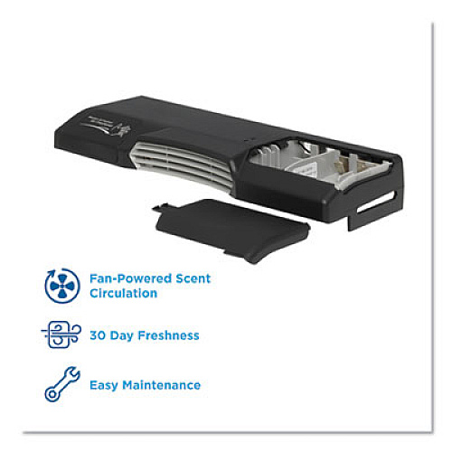Georgia Pacific Professional ActiveAire Automated Freshener Dispenser for Compact Bath Tissue Dispenser, 10.63" x 2.88" x 3.75", Black (56765)