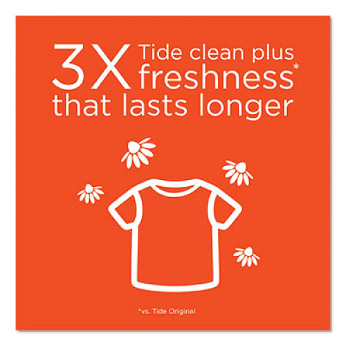 Tide Plus Febreze Liquid Laundry Detergent, Spring and Renewal, 92 oz Bottle, 4/Carton (87566CT)