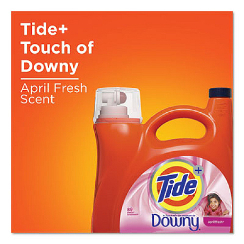 Tide Touch Of Downy Liquid Laundry Detergent, April Fresh, 138 Oz Bottle, 4/carton (87456)