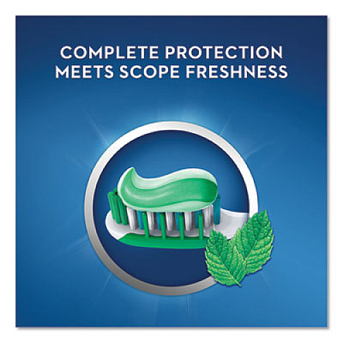 Crest Complete Whitening Toothpaste + Scope, Minty Fresh, 0.85 Oz Tube, 72/carton (40162)