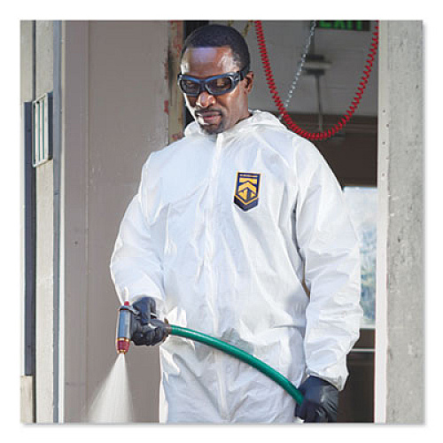 KleenGuard A45 Prep and Paint Coveralls, Large, White, 25/Carton (41505)