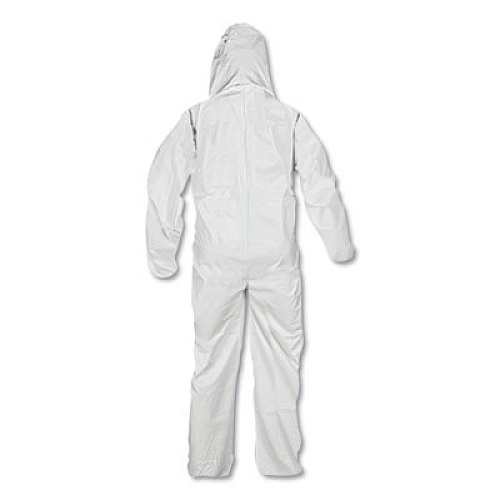 KleenGuard A45 Prep and Paint Coveralls, Large, White, 25/Carton (41505)
