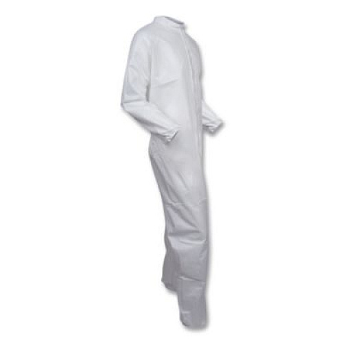 KleenGuard A40 Coveralls, 4X-Large, White, 25/Carton (44307)