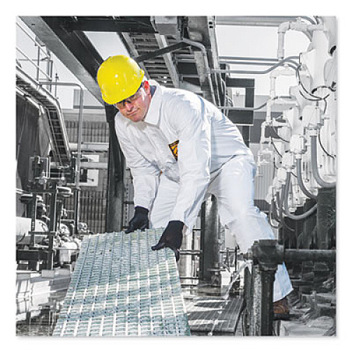 KleenGuard A30 ELASTIC-BACK AND CUFF COVERALLS, WHITE, 2X-LARGE, 25/CARTON (46105)