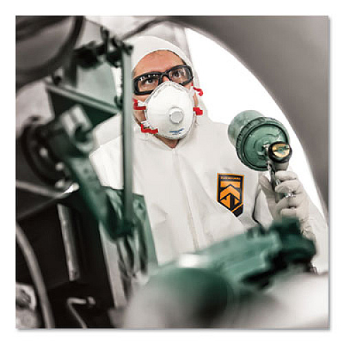 KleenGuard A45 Prep and Paint Coveralls, Large, White, 25/Carton (41505)
