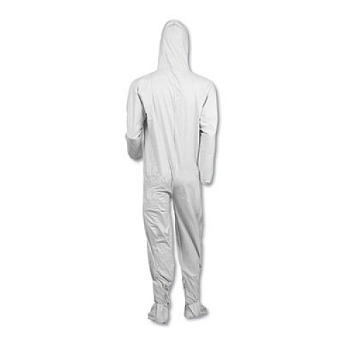 KleenGuard A45 Prep and Paint Coveralls, White, Large, 25/Carton (41515)