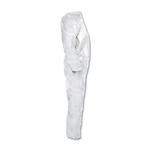 KleenGuard A20 Breathable Particle Protection Coveralls, Zip Closure, X-Large, White (49104)