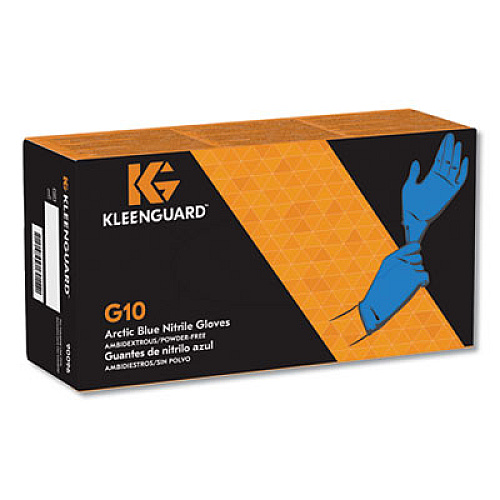 KleenGuard G10 Nitrile Gloves, Artic Blue, Small, 200/Box (90096)