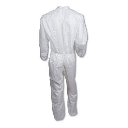 KleenGuard A40 Coveralls, Medium, White, 25/Carton (44302)