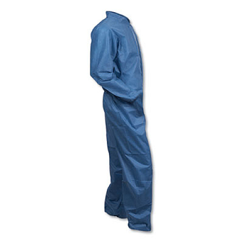 KleenGuard A20 Breathable Particle Protection Coveralls, Large, Blue,  24/Carton (58503)