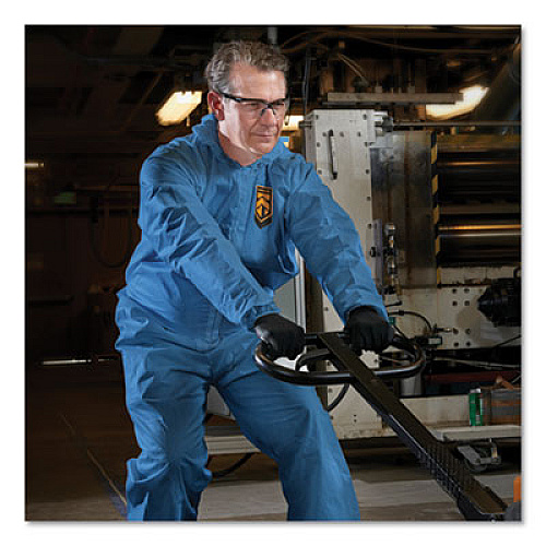 KleenGuard A20 Breathable Particle Protection Coveralls, X-Large, Blue, 24/Carton (58524)