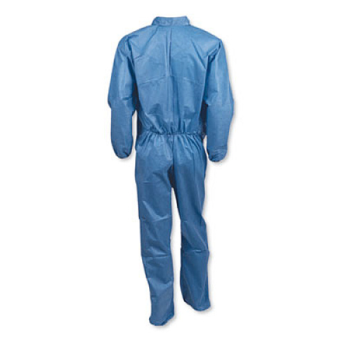 KleenGuard A20 Breathable Particle Protection Coveralls, Large, Blue,  24/Carton (58503)
