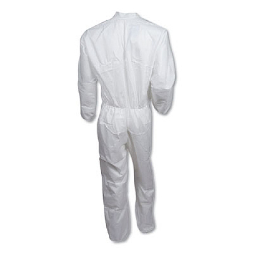 KleenGuard A30 Elastic-Back Coveralls, White, 2X-Large, 25/Carton (46005)