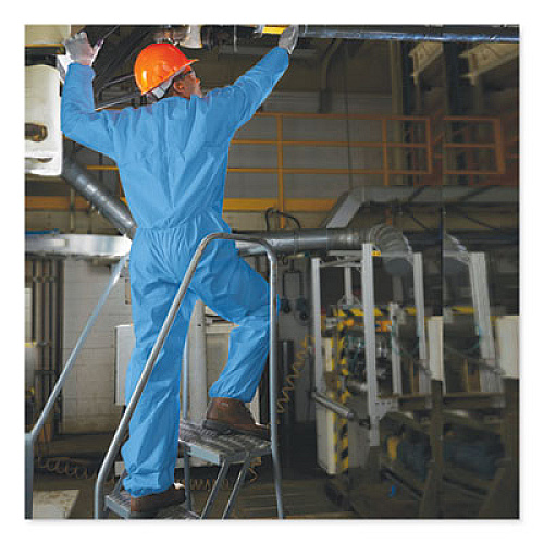 KleenGuard A20 Breathable Particle Protection Coveralls, 3X-Large, Blue, 20/Carton (58536)