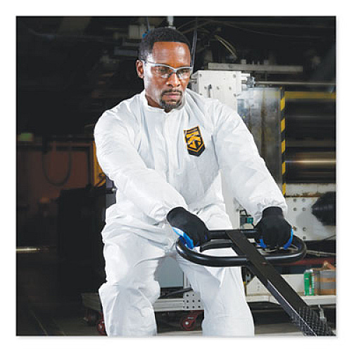 KleenGuard A20 Breathable Particle-Pro Coveralls, Zip, X-Large, White, 24/Carton (49004)