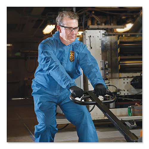 KleenGuard A20 Breathable Particle Protection Coveralls,  Large, Blue, 24/Carton (58523)