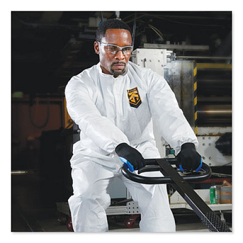 KleenGuard A30 Elastic-Back Coveralls, White, 2X-Large, 25/Carton (46005)