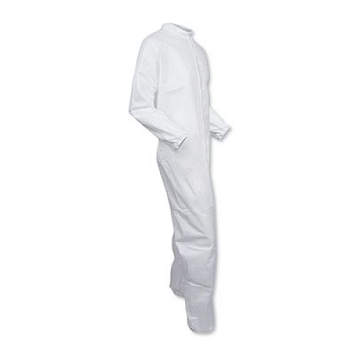 KleenGuard A40 Coveralls, Medium, White, 25/Carton (44302)
