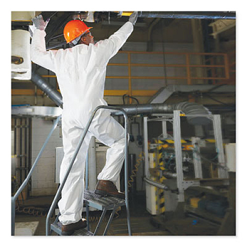 KleenGuard A20 Breathable Particle Protection Coveralls, 4X-Large, White, 20/Carton (49007)