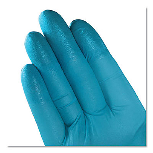 KleenGuard G10 Blue Nitrile Gloves, Powder-Free, Blue, 242 mm Length, X-Large, 90/Box (57374)